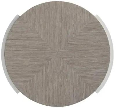 Chana Round End Table - Gray/White