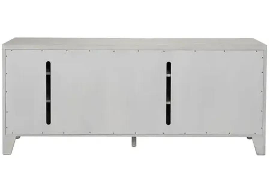 Elsa 76" Credenza - Whitewash - Ivory