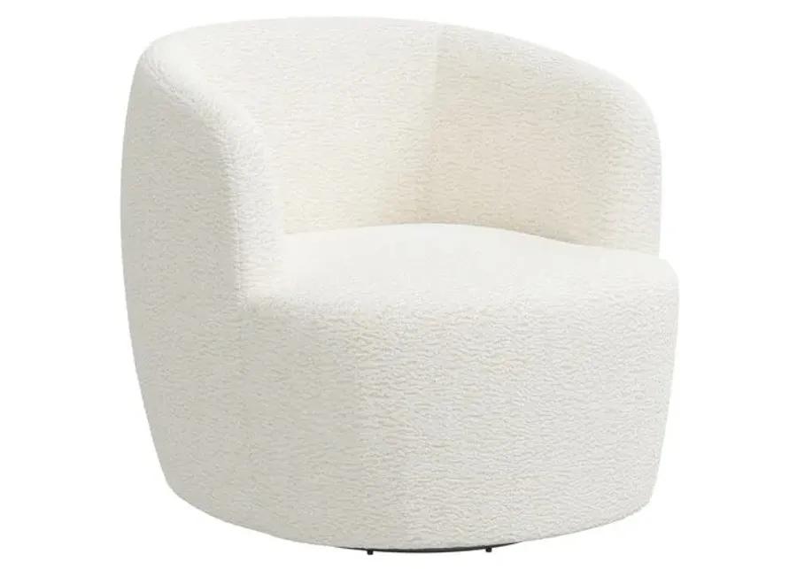 Chester Sheepskin Swivel Chair - Natural