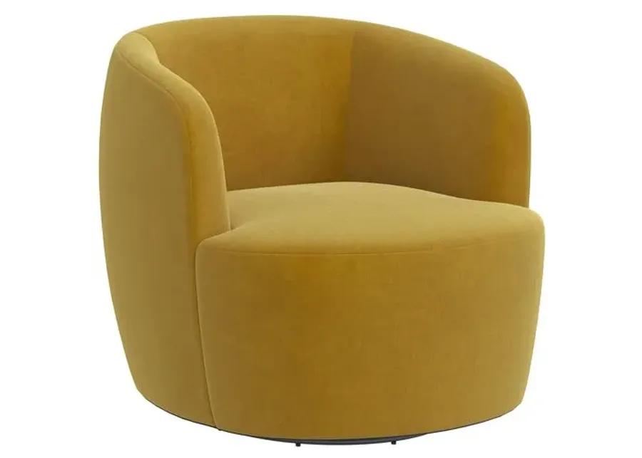 Chester Velvet Swivel Chair