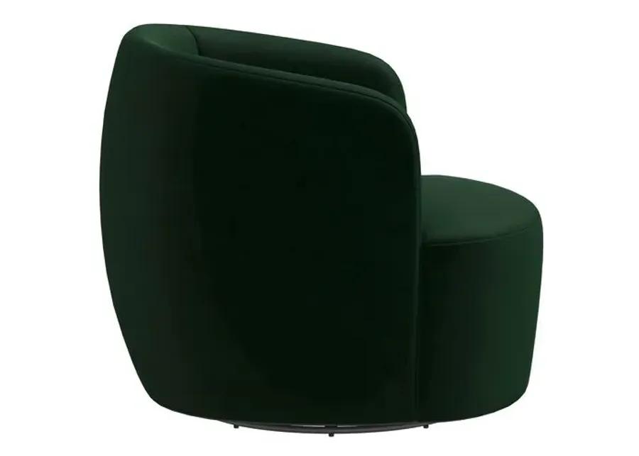 Chester Velvet Swivel Chair