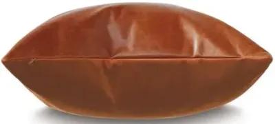 Marni 20x20 Leather Pillow - Cognac