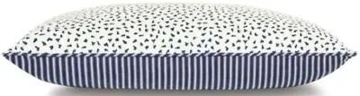 Claire Speckled 15x26 Lumbar Pillow - Blue/White