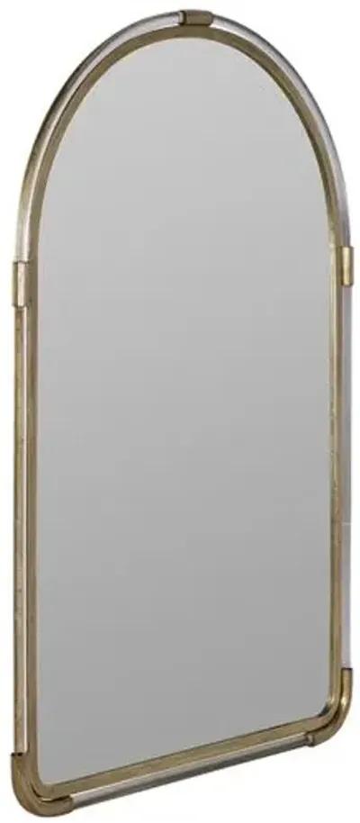 Lily Acrylic Wall Mirror - Clear/Gold