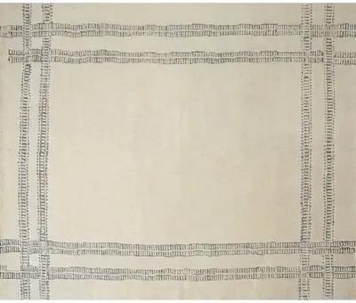 Milton Rug - Ivory/Ink - Ivory