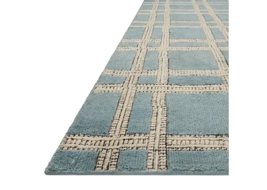 Milton Rug - Ocean/Ivory - Blue - Blue