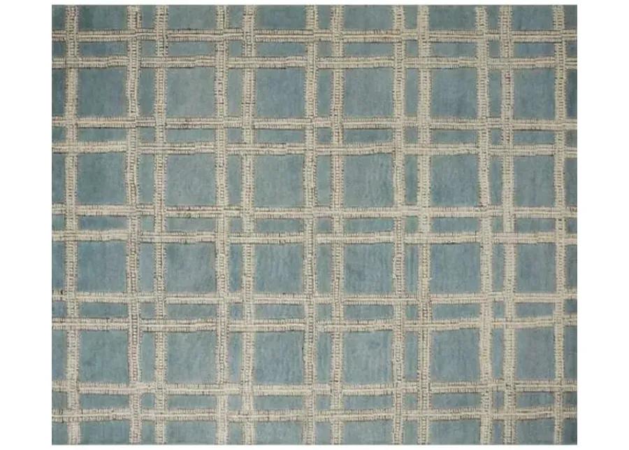 Milton Rug - Ocean/Ivory - Blue - Blue