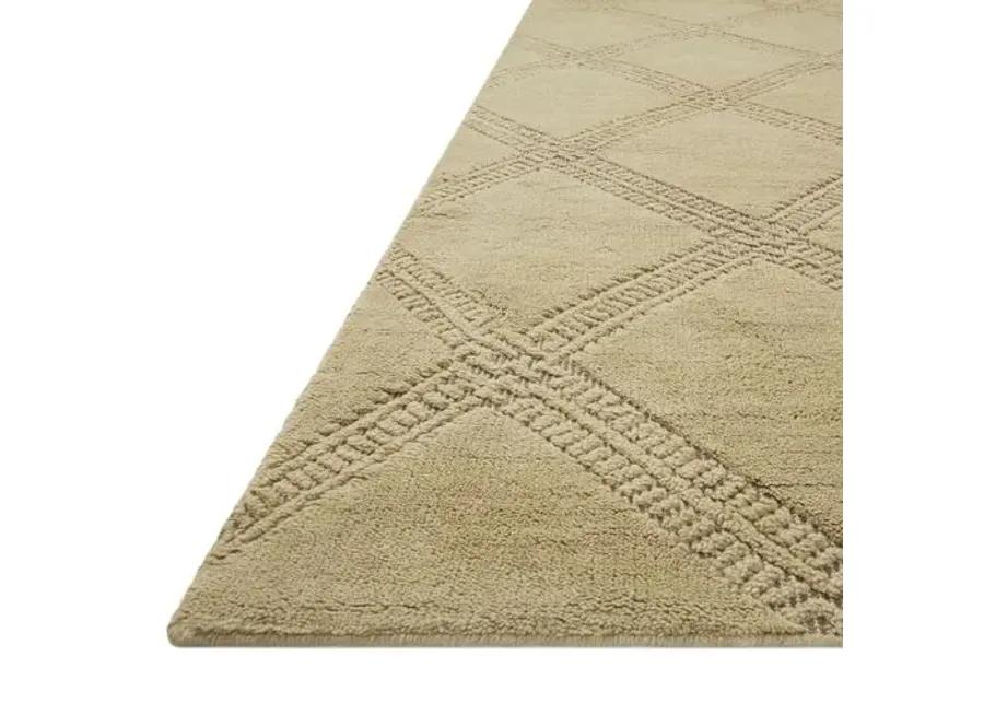 Milton Rug - Olive/Taupe - Green - Green