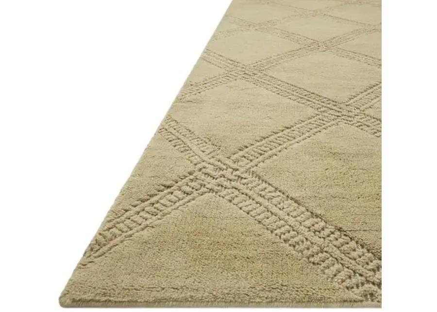 Milton Rug - Olive/Taupe - Green - Green