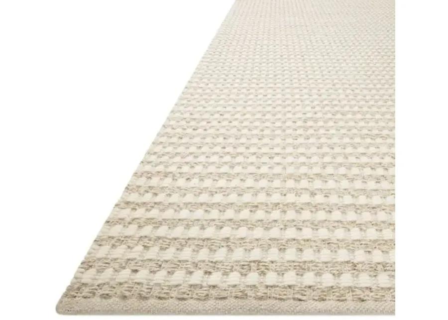 Ojai Rug - Ivory/Natural - Amber Lewis x Loloi - Handcrafted - Beige - Beige