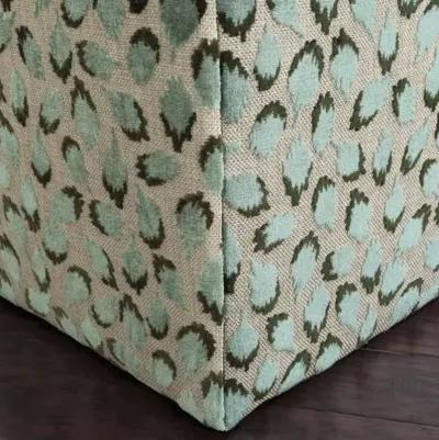 Trinka Cube Ottoman - Green