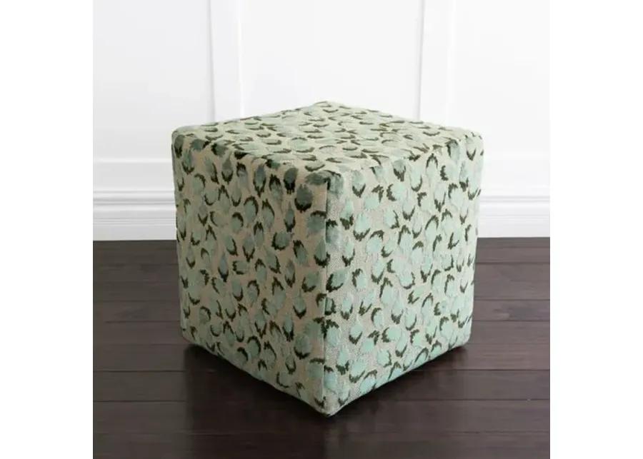 Trinka Cube Ottoman - Green