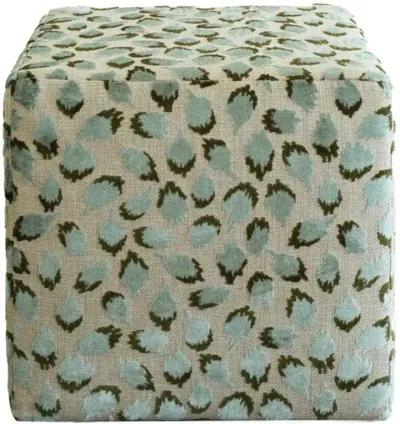 Trinka Cube Ottoman - Green