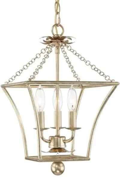 Broche 3-Light Lantern - Antique Gold - Crystorama