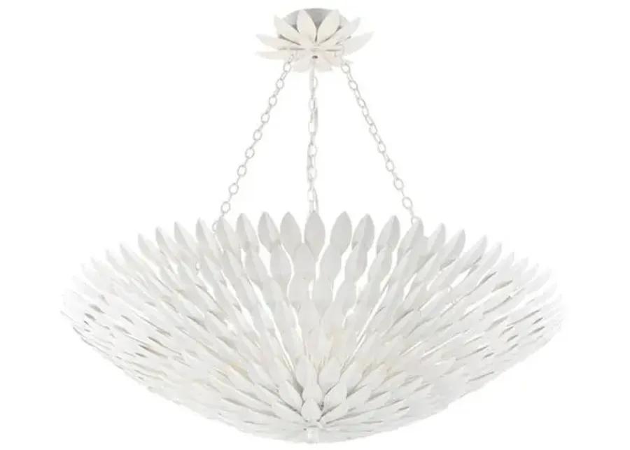 Broche 8-Light Chandelier - Matte White - Crystorama