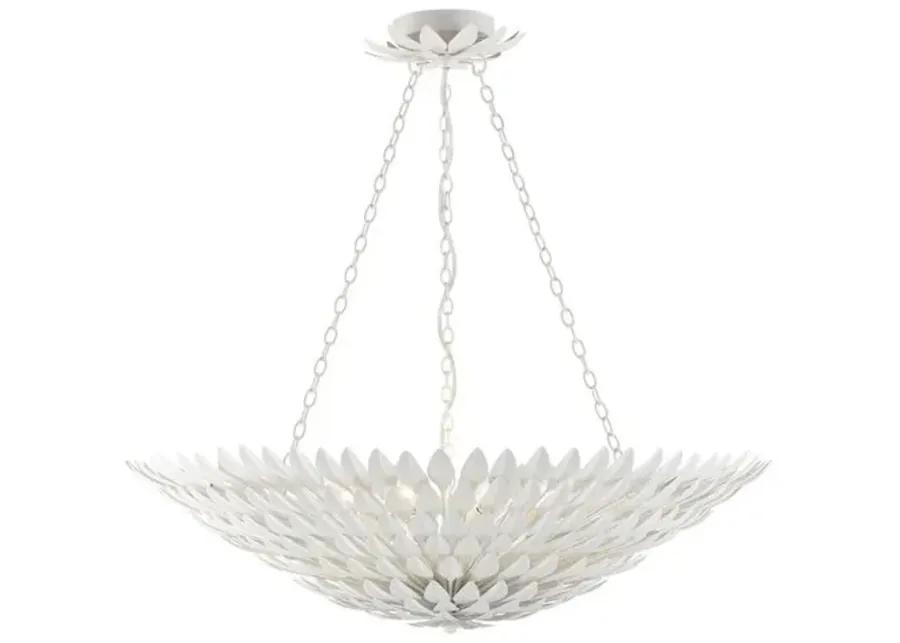 Broche 8-Light Chandelier - Matte White - Crystorama