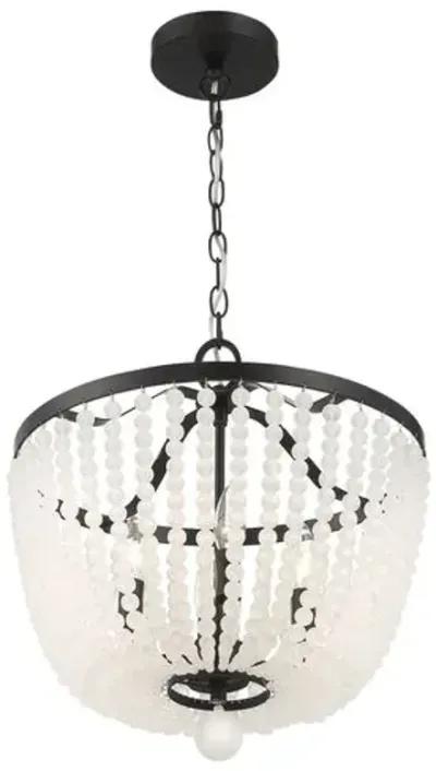 Rylee 4-Light Chandelier - Matte Black - Crystorama