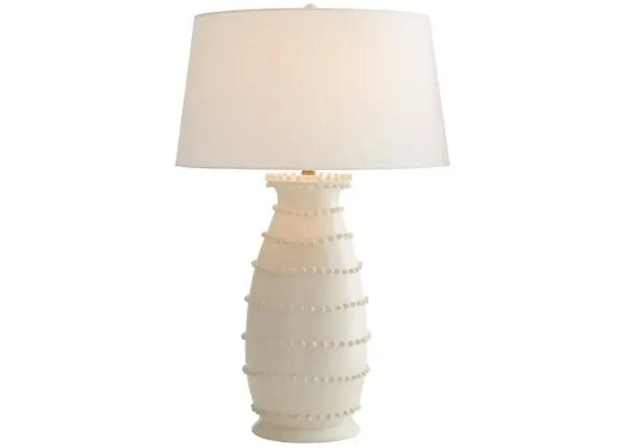 Spitzy Ceramic Table Lamp - Ivory