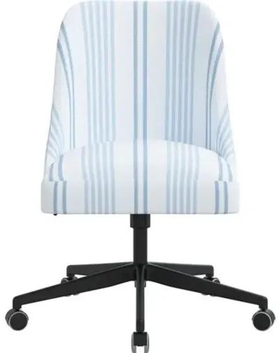 Celeste Elsa Stripe Desk Chair - Blue