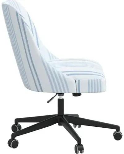 Celeste Elsa Stripe Desk Chair - Blue