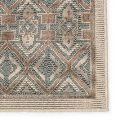 Nikhil Indoor/Outdoor Rug - Sea Green/Beige - Green