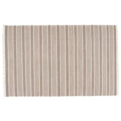 Faiza Handwoven Rug - Taupe/Cream - Beige - Beige