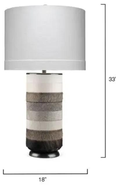 Winslow Table Lamp - White/Gray/Bronze - Jamie Young Co.