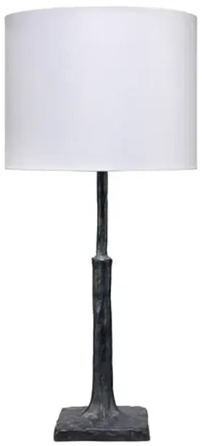 Humble Table Lamp - Textured Charcoal Plaster - Jamie Young Co.