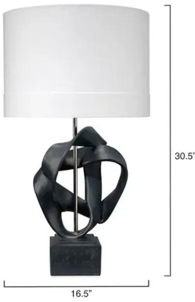 Interwined Table Lamp - Black - Jamie Young Co.