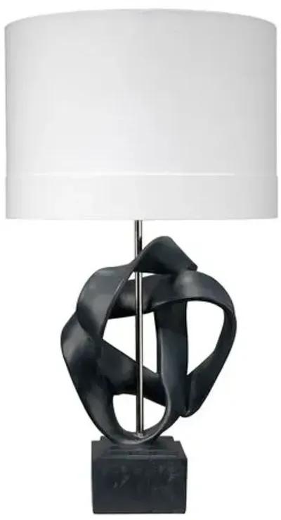 Interwined Table Lamp - Black - Jamie Young Co.