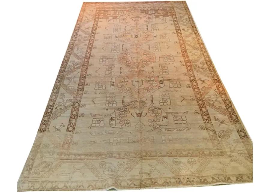 4'9"x9'2" Turkish Oushak Rug - Beige - Beige