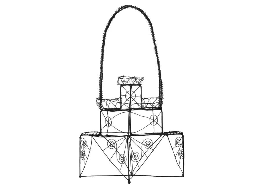 19thC. Victorian Wire Plant Stand - Chez Vous - black