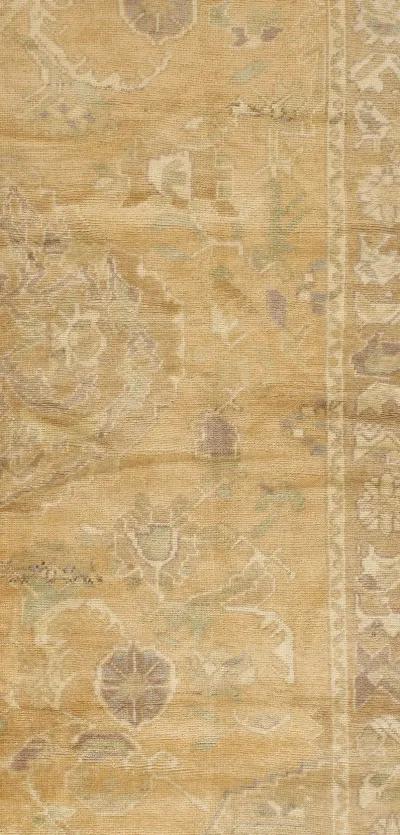 Turkish Oushak Rug 5'6 X 8'3 - Yellow - Yellow