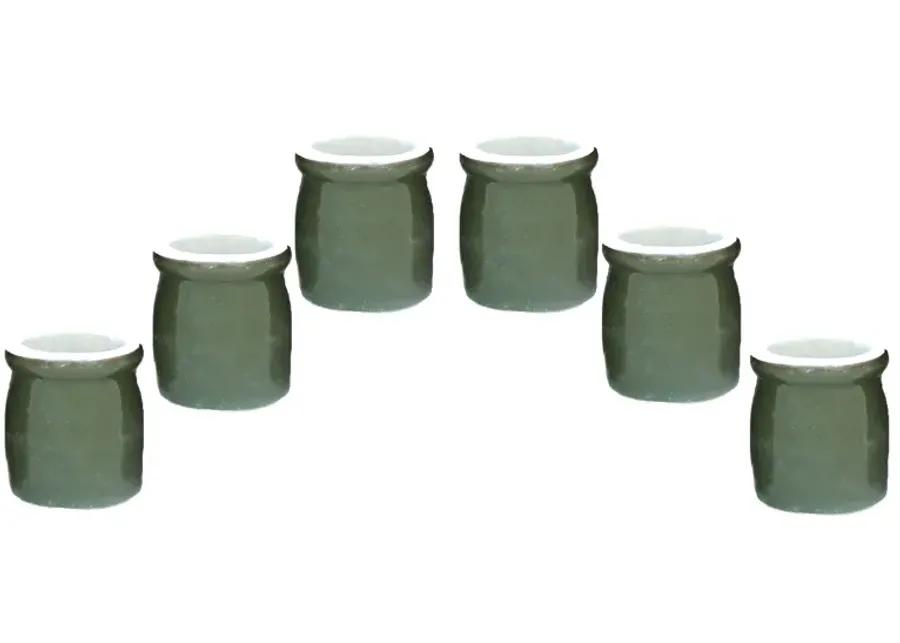 Mid-Century Pottery Jars - Chez Vous - Green