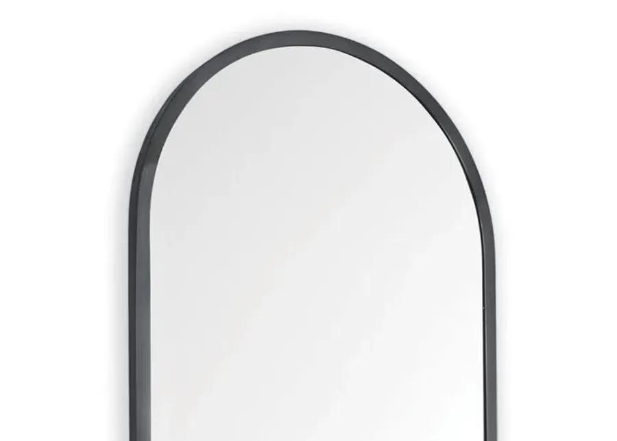 Doris Dressing Room Floor Mirror - Steel - Regina Andrew - Black