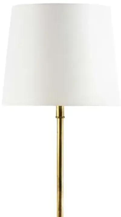 Southern Living Ribbon Alabaster Table Lamp - Gold Leaf - Regina Andrew