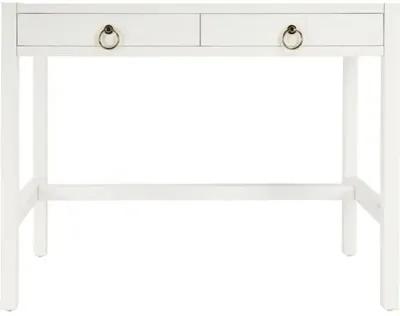 Sully Two-Drawer Desk - White