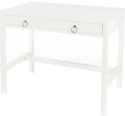 Sully Two-Drawer Desk - White