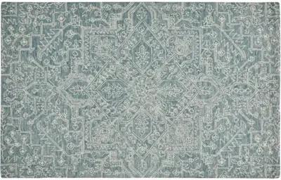 Nila Hand-Tufted Rug - Teal/Ivory - Green - Green