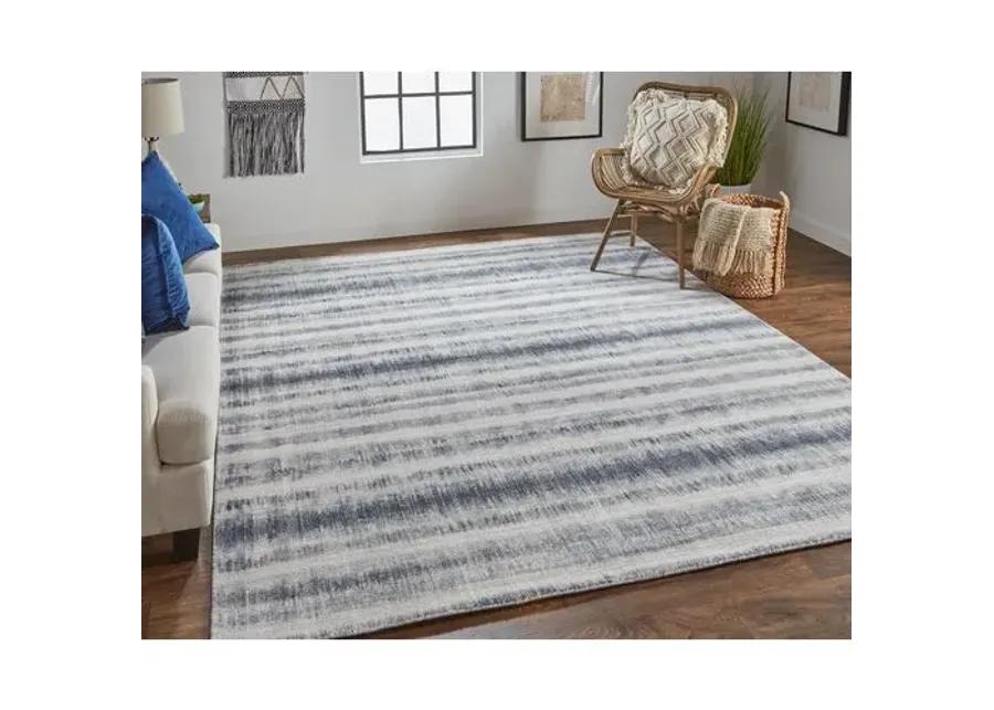 Nareesha Handwoven Gradient Rug - Blue/Gray - Blue