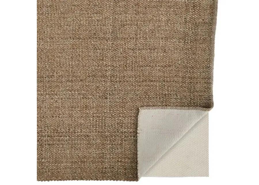 Raj Flat-Weave Rug - Brown/Tan - Brown