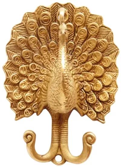 Brass Peacock Wall Hooks - Interesting Things - Gold