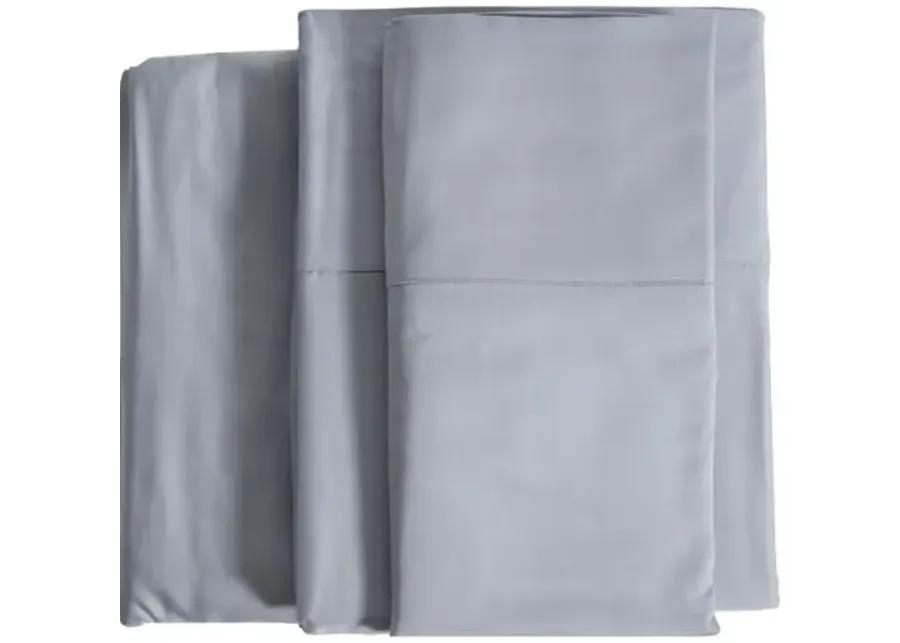 Bamboo Sheet Set - Ocean - Pom Pom at Home - Blue, 300 Thread Count, Egyptian Cotton Sateen, Soft and Luxurious