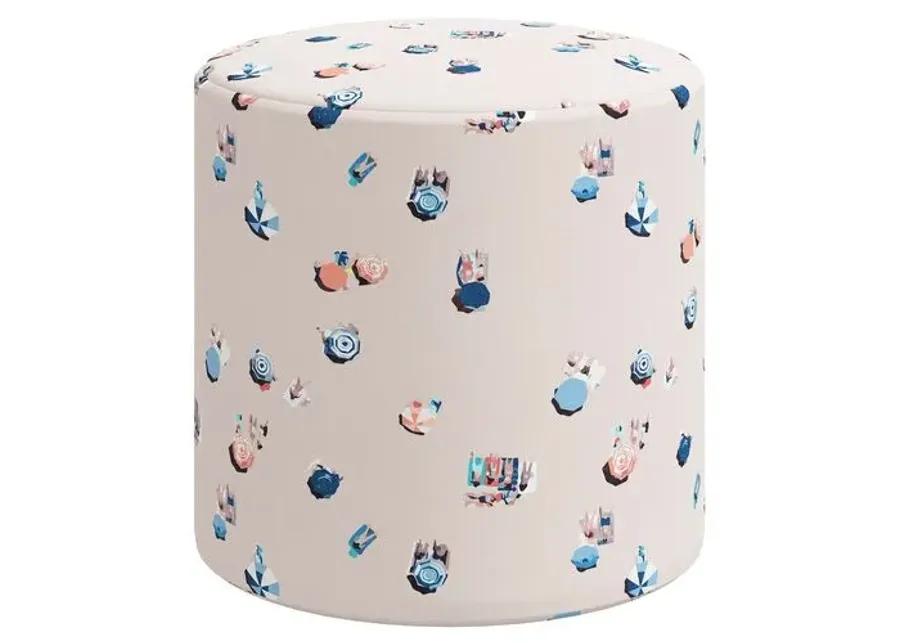 Tambor Ottoman - The Beach Scene - Beige