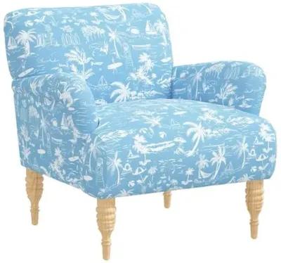 Norwood Chair - The Beach Toile - Blue