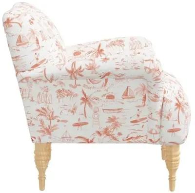 Norwood Chair - The Beach Toile - Orange