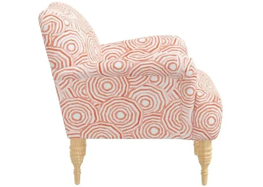 Norwood Chair - The Umbrella Swirl - Orange