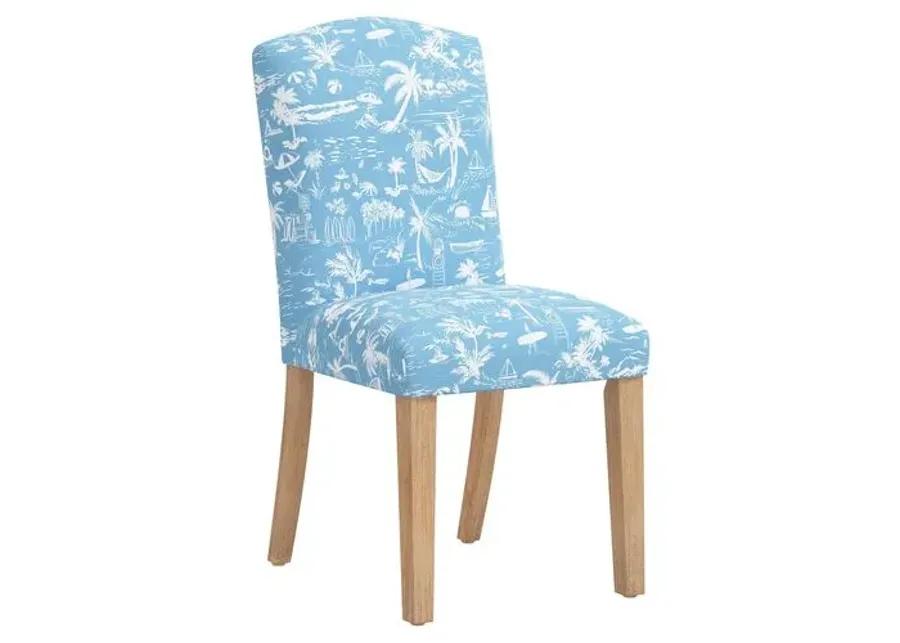 Cami Dining Chair - The Beach Toile - Blue