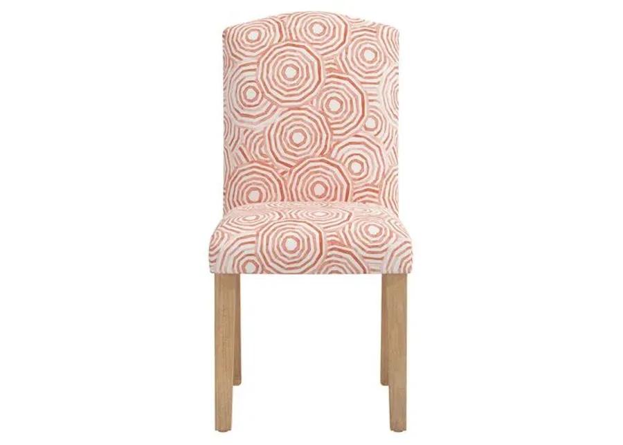 Cami Dining Chair - The Umbrella Swirl - Orange