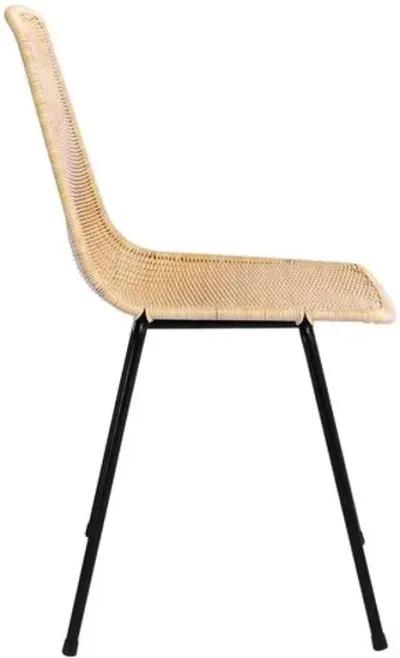 Brooks Rattan Dining Chair - Natural - Beige